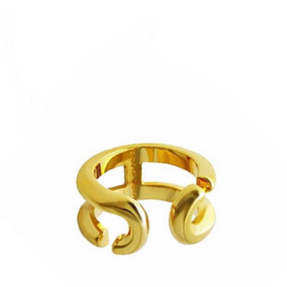 Marc Jacobs J Logo Gold Tone Ring